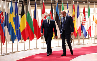 Nikol Pashinyan Meets with European Council President Charles Michel in Brussels