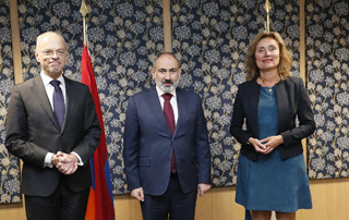 PM Pashinyan meets with President of the Senate of the Netherlands Jan Anthonie Bruijn and the Speaker of the House of Representatives Vera Bergkamp