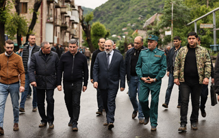 The Prime Minister visited the flooded settlements and familiarized himself with the situation 


