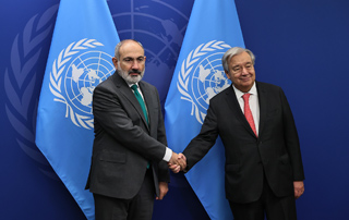 Le Premier ministre Pashinyan a rencontré le Secrétaire général des Nations unies, António Guterres