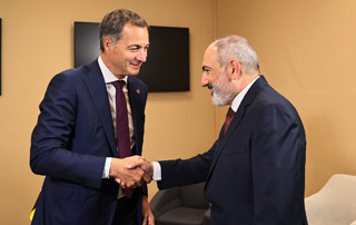 Nikol Pashinyan meets with the Prime Minister of Belgium Alexander De Croo