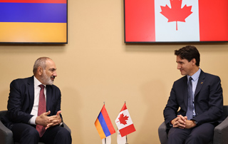 Nikol Pashinyan and Justin Trudeau meet in Paris