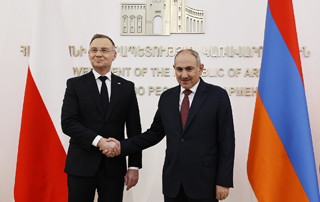 Nikol Pashinyan, Andrzej Duda meet in the Government 