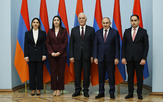 The swearing-in ceremony of the newly appointed ministers took place

