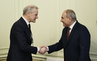 The Prime Ministers of Armenia and Norway meet in Munich