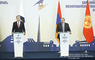 Joint Press Conference by Nikol Pashinyan and Tigran Sargsyan following EAEU Intergovernmental Council Meeting