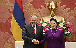 Nikol Pashinyan a eu une rencontre avec la Présidente de l'Assemblée nationale du Viêt Nam, Nguyễn Thị Kim Ngân 