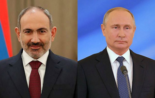 Le Premier ministre Pashinyan a eu une conversation téléphonique avec Vladimir Poutine